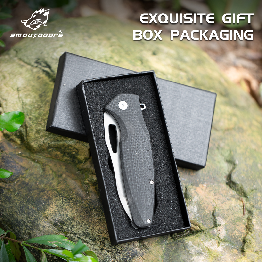 1PC Outdoor Folding Knife Kitchen Multi-purpose Knife Fruit Knife Adventure Knife, CNC Fine Grinding Process, D 2 Blade, G10 Non-slip Handle, Can Be Used For Hiking, Wilderness Survival, Camping And Other Outdoor Activities, Gifts