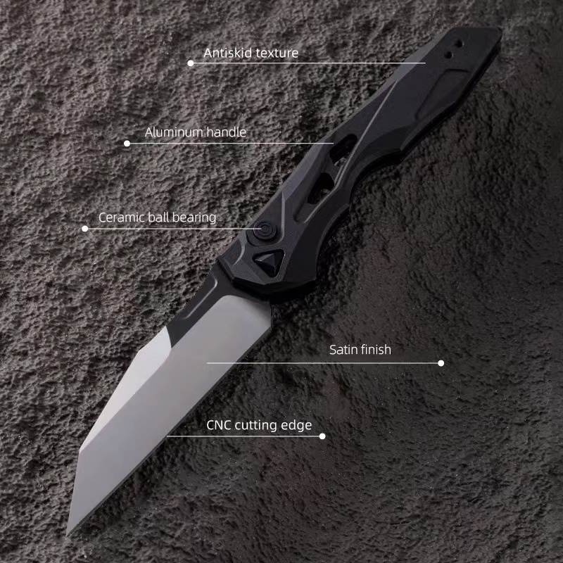 Kershaw Kaxiu 7650 Outdoor Folding Knife Portable CPM-154 Sanding Folding Knife, Aviation Aluminum Handle Survival Knife