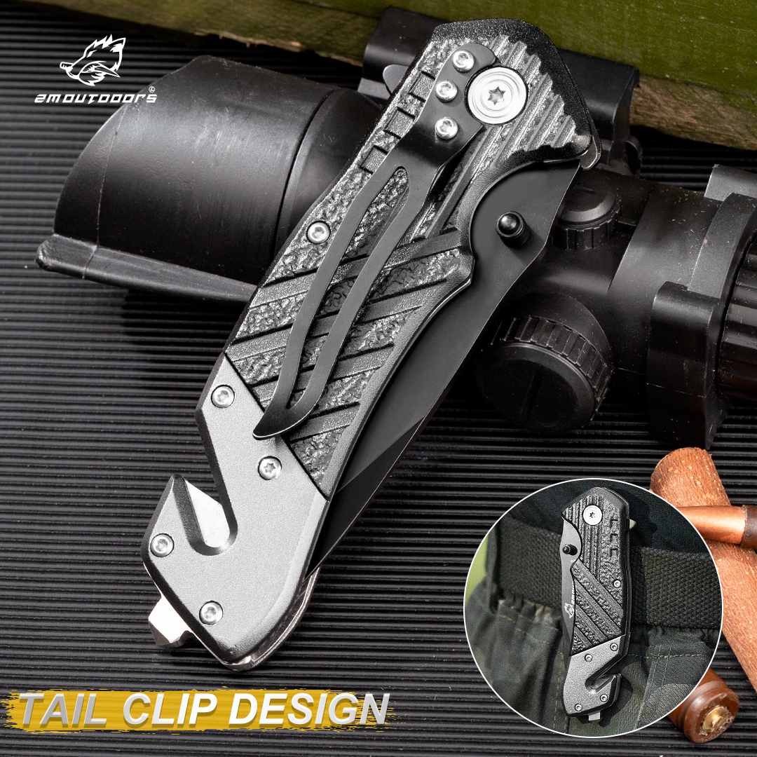 Outdoor folding knives,Folding knife, EDC tool, 7CR17MOV high hardness blade, can be used for fishing, camping, outdoor adventure and other activities, gifts for men and women