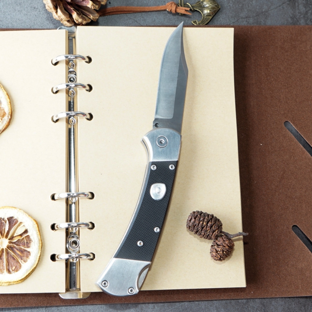 Outdoor EDC Folding Pocket Knife – BU-CK112 Style, Tail-Lock Design, Multi-Function Tool with Storage Holster, Ideal for Everyday Carry & Collectors