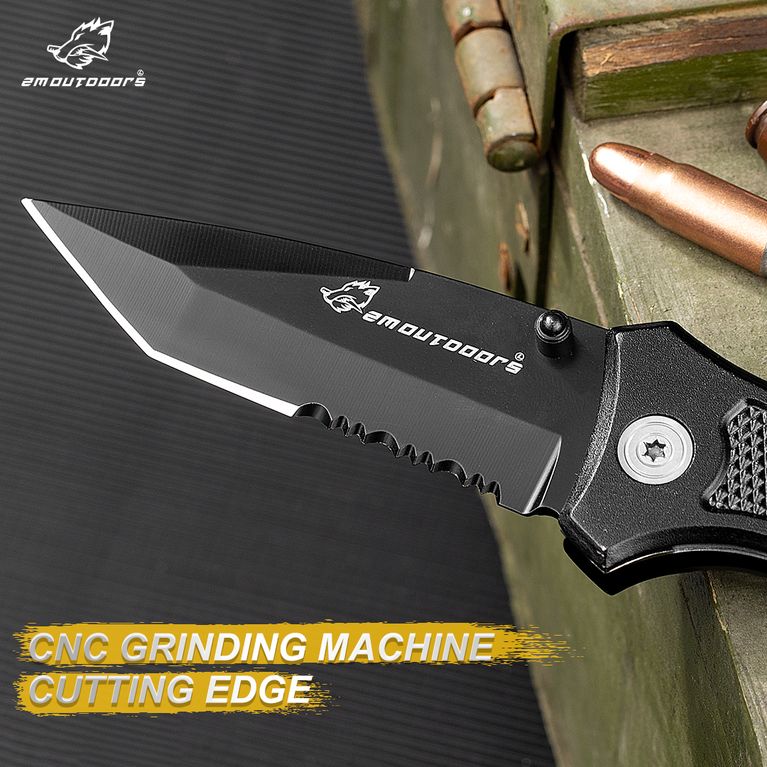 Folding knife, EDC tool, 7CR17MOV high hardness blade, can be used for fishing, camping, outdoor adventure and other activities, gifts for men and women