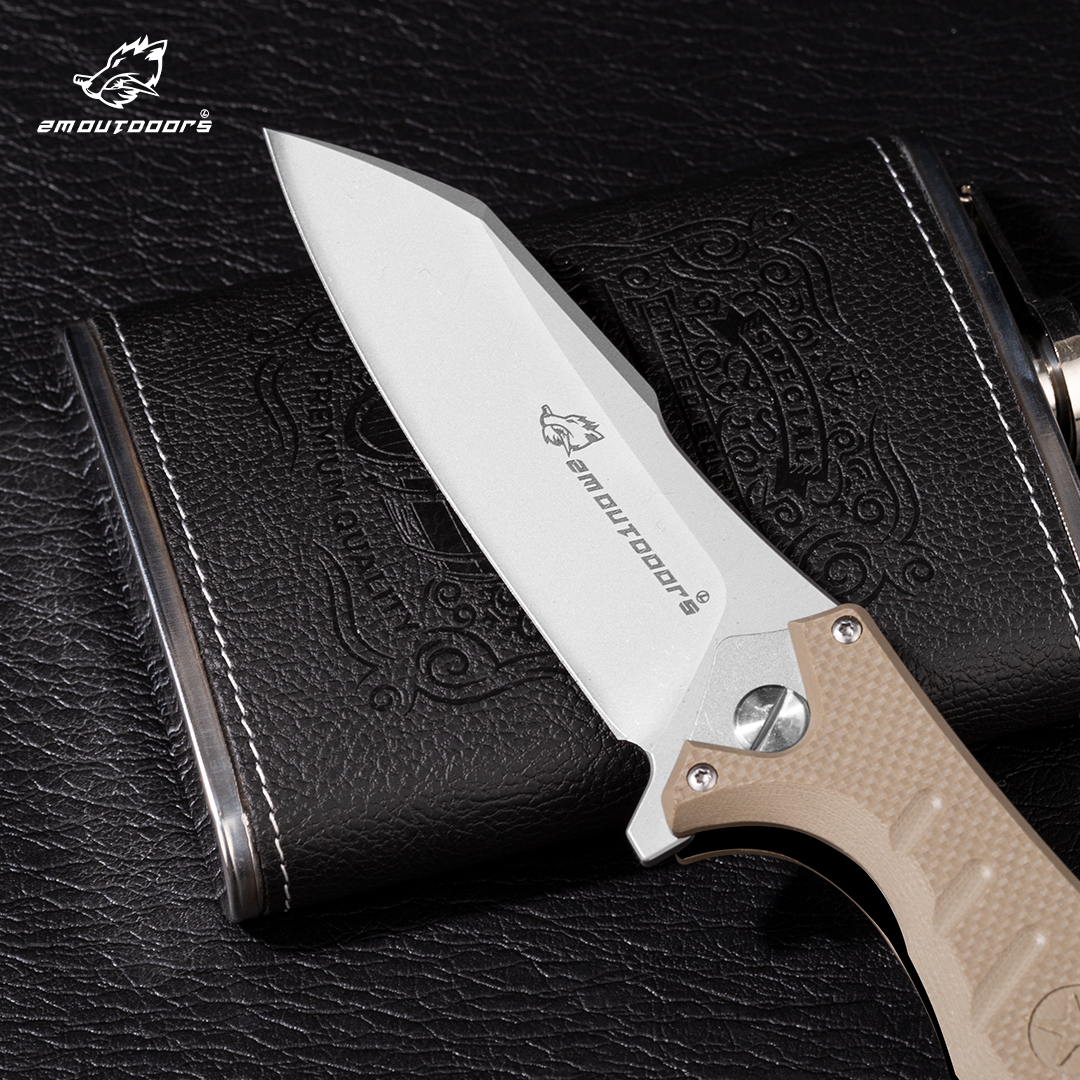 Folding Knife, Pocket Knife, EDC Multi-function Outdoor Tool Knife, D2 Special Steel, G10 Non-slip Handle, For Fishing, Hiking, Survival, Gifts For Men And Women