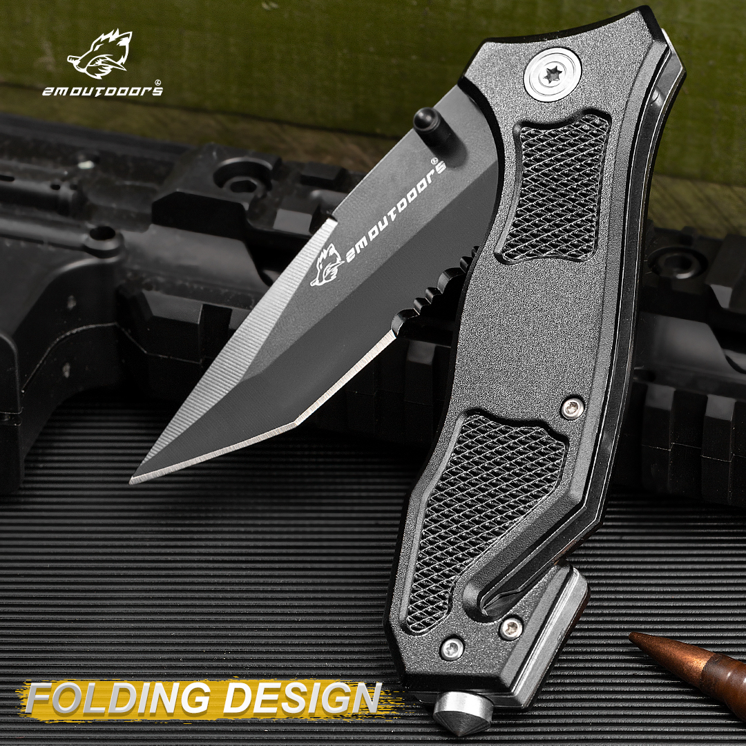 Folding knife, EDC tool, 7CR17MOV high hardness blade, can be used for fishing, camping, outdoor adventure and other activities, gifts for men and women