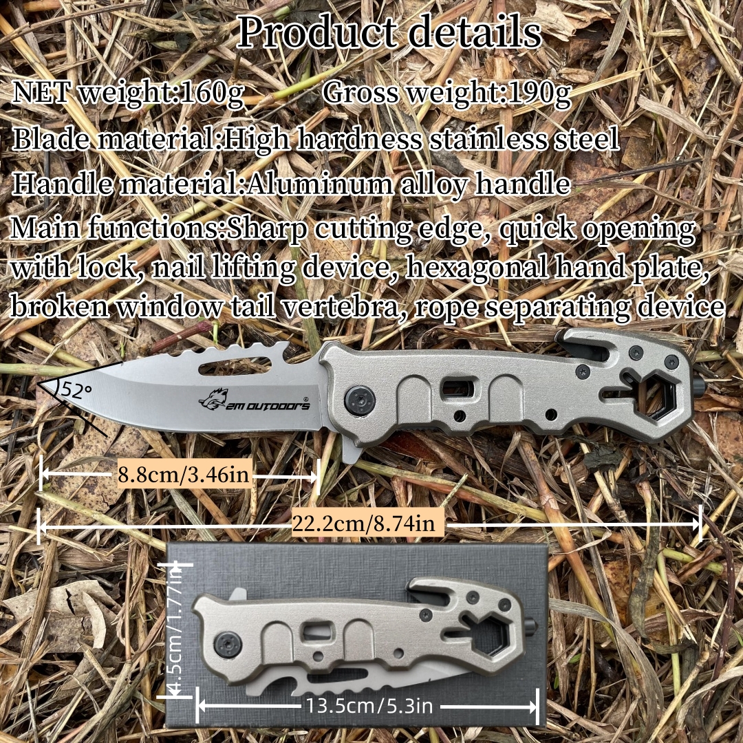 Outdoor Folding Knife, Multifunctional Folding Knife, EDC Repair Tool Knife, Convenient Pocket Knife, Pocket Knife, Camping Knife