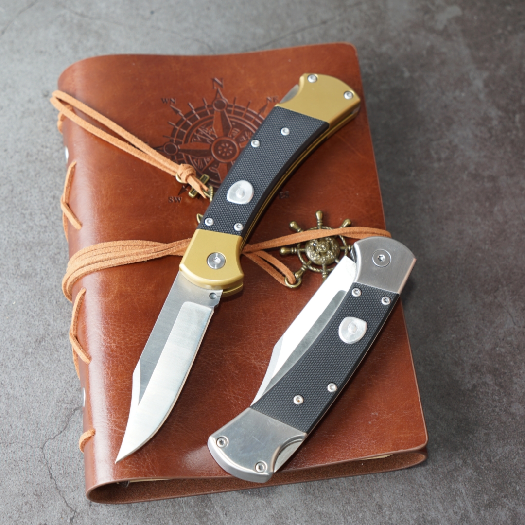 Outdoor EDC Folding Pocket Knife – BU-CK112 Style, Tail-Lock Design, Multi-Function Tool with Storage Holster, Ideal for Everyday Carry & Collectors