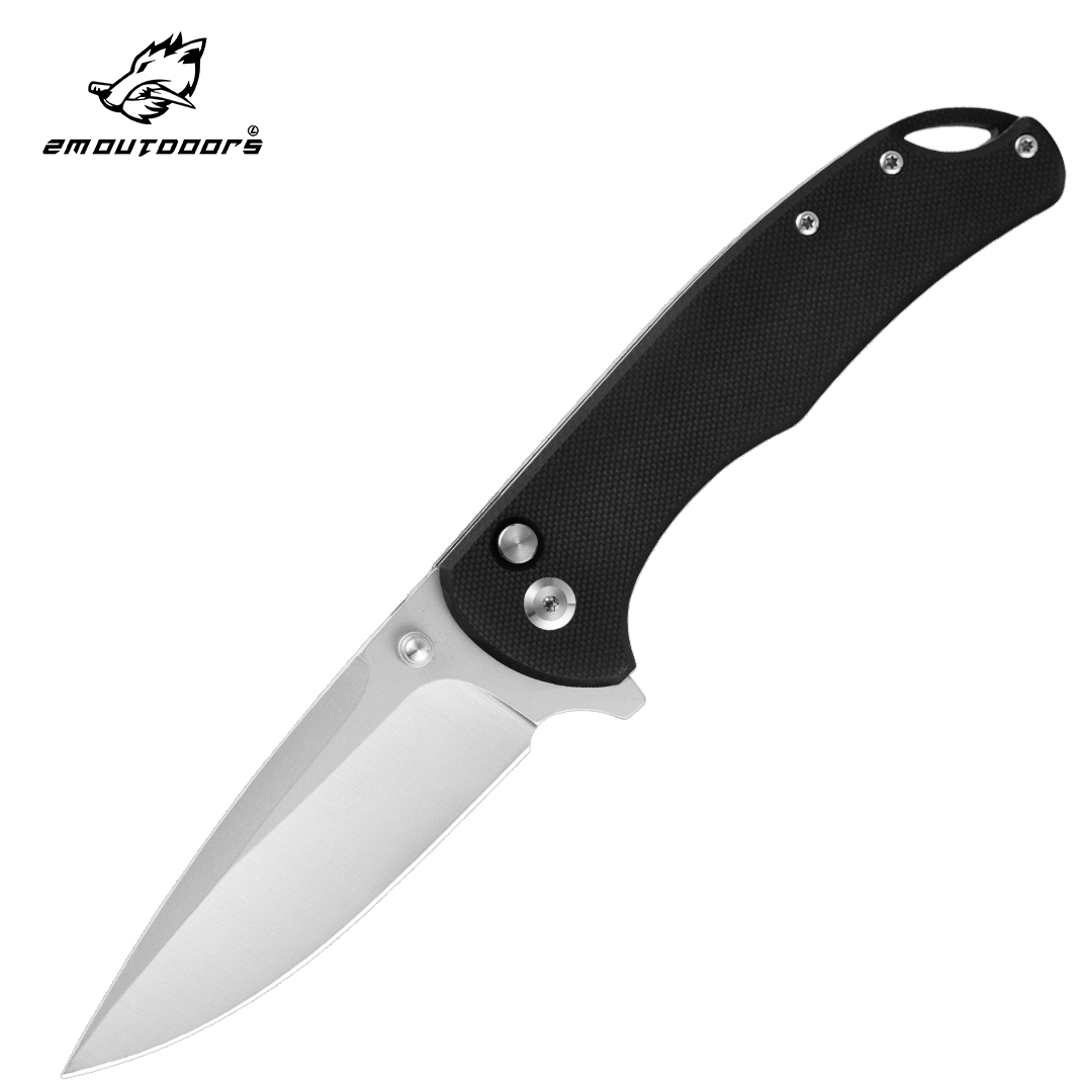 1PC Folding Knife, Outdoor Pocket Knife, 7cr15mov Steel, G10 Handle, CNC Fine Grinding Process, Bearing Lock, High Quality-for Fishing, Hiking, Survival, Gifts For Men And Women