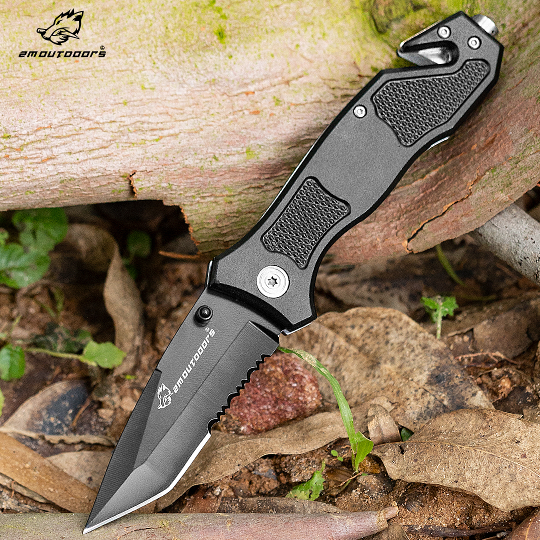 Folding knife, EDC tool, 7CR17MOV high hardness blade, can be used for fishing, camping, outdoor adventure and other activities, gifts for men and women