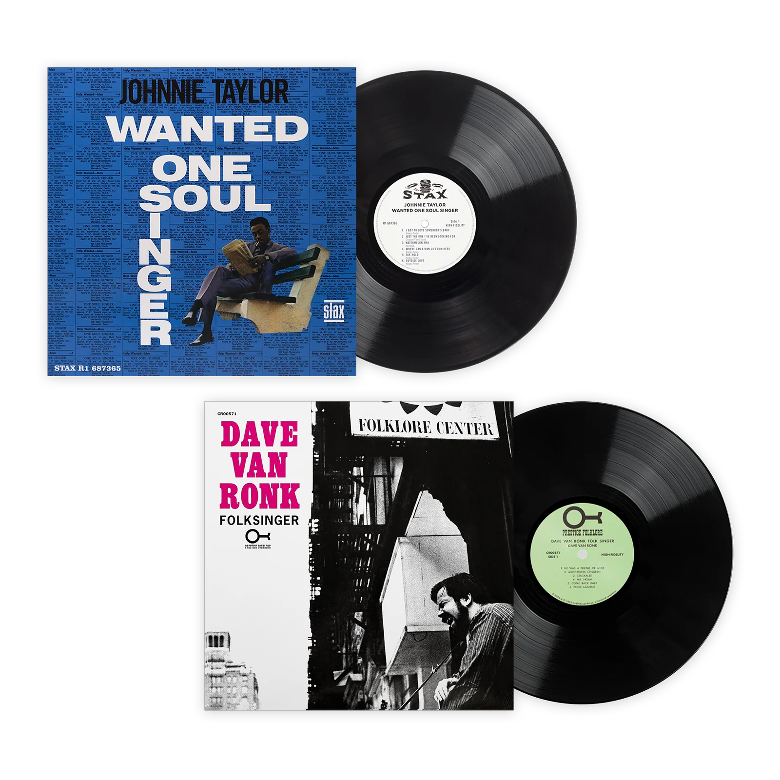 Wanted: One Folksinger (Johnnie Taylor and Dave Van Ronk Bundle)