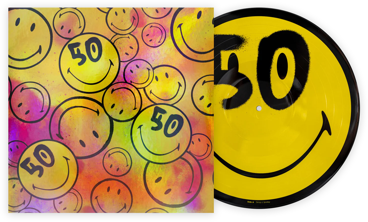 12on12 Smiley 50th Anniversary Picture Disc