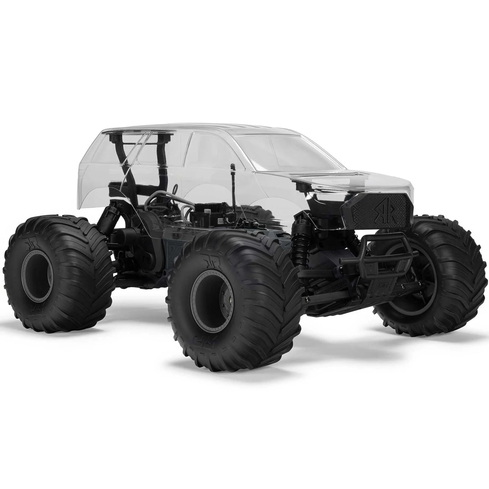ARRMA 1/10 GORGON 2WD RTA Kit Brushed Monster Truck (Battery & Charger Included), Clear