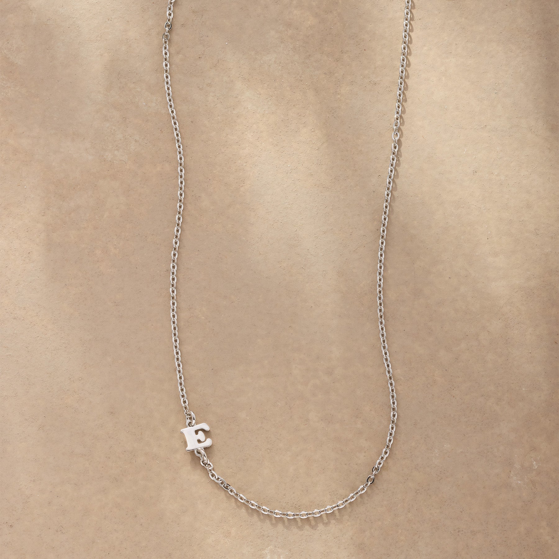 Silver Initial Spark Necklace