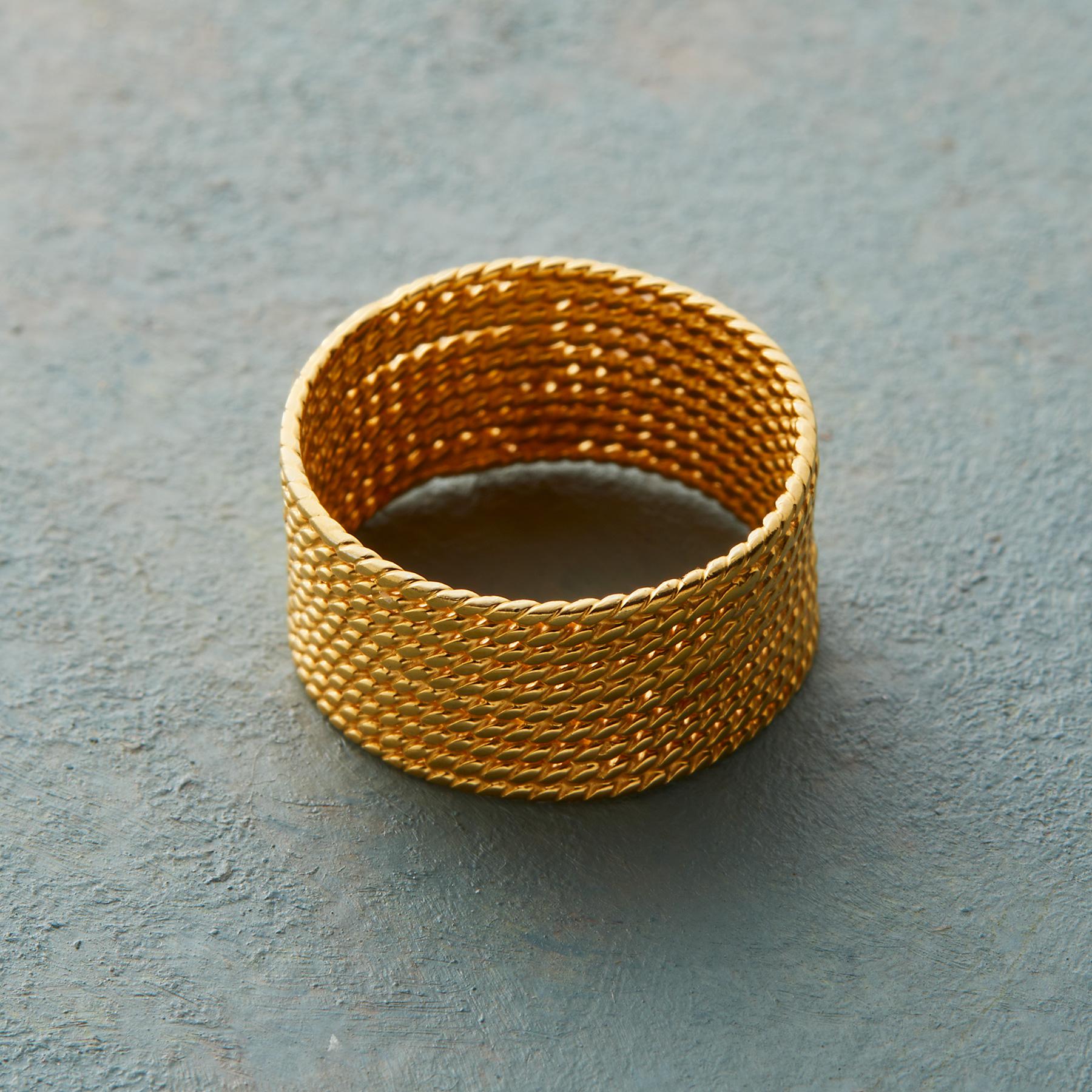 Golden Rope Ring