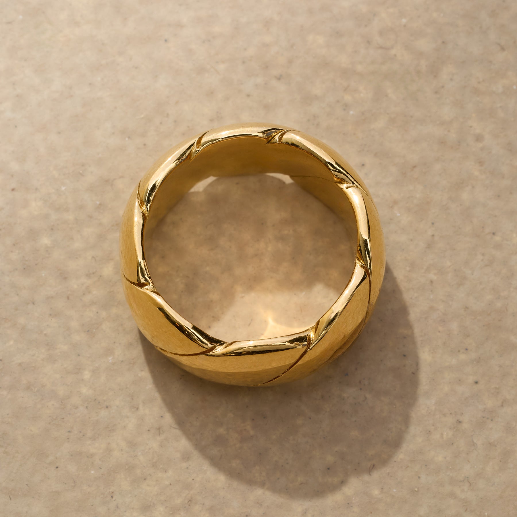 Golden Ribbon Ring