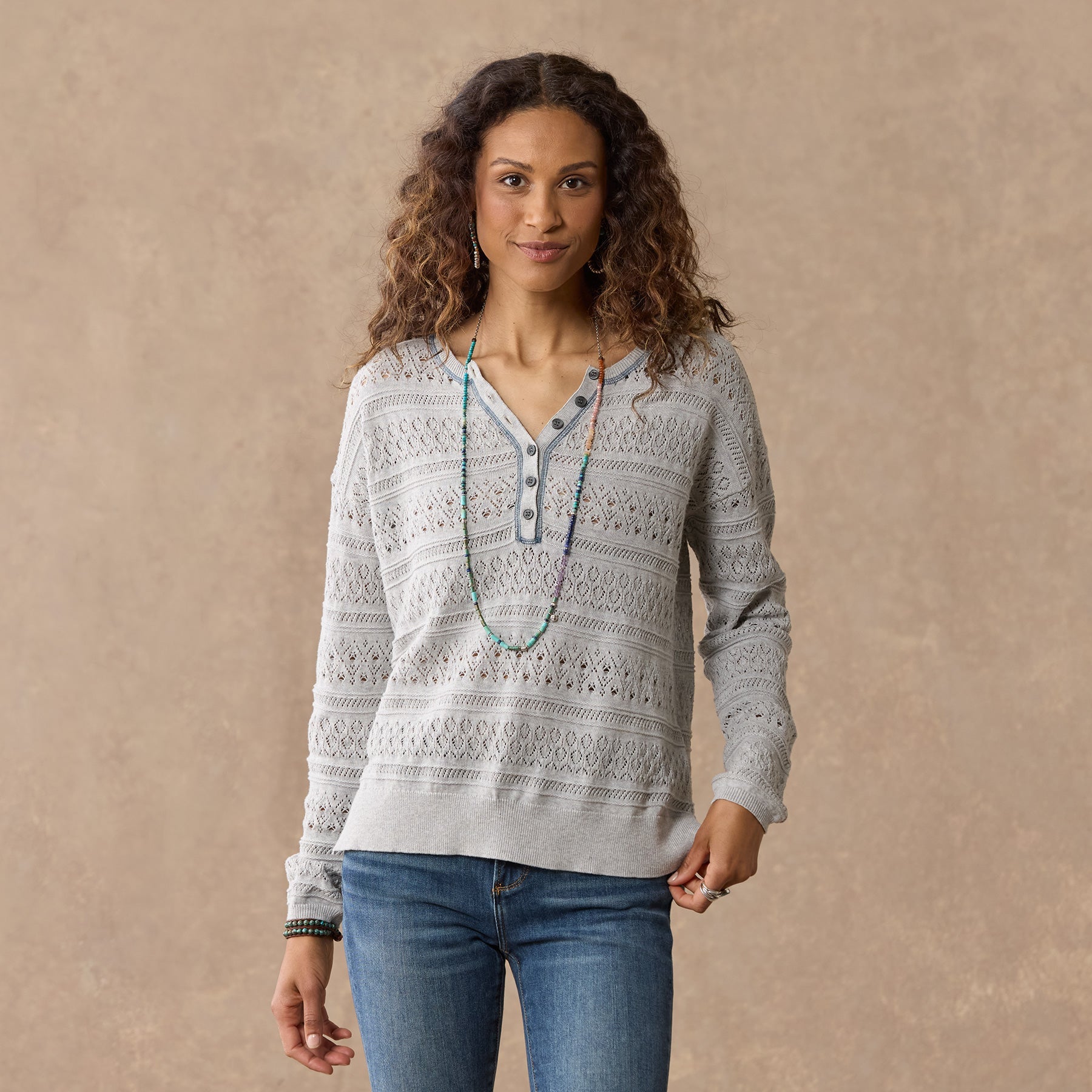 Devon Sweater Henley, Petite | Sundance Outlet