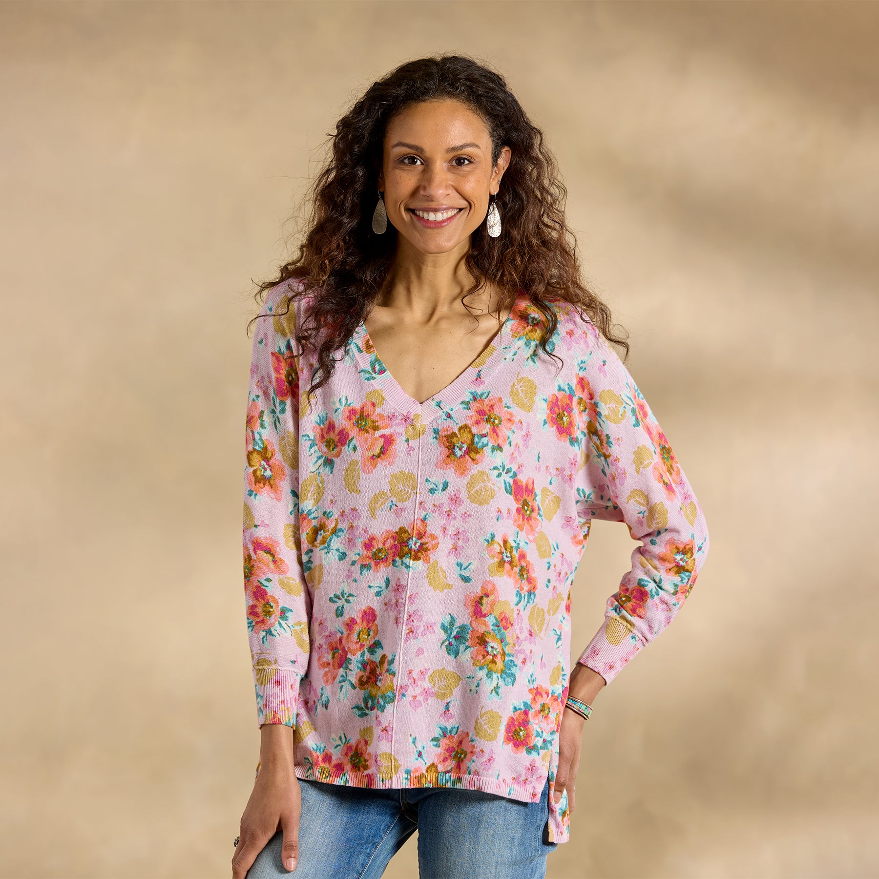 Floral Johanna Sweater, Petite