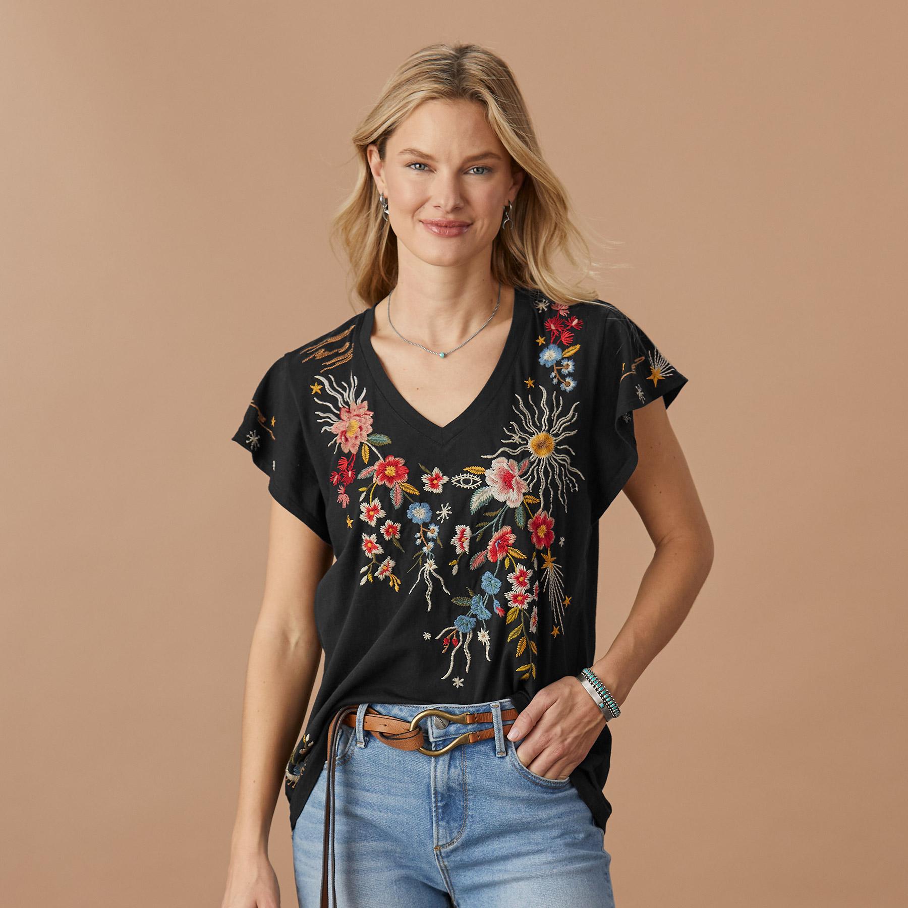 Lissa Flutter Sleeve Tee, Petite