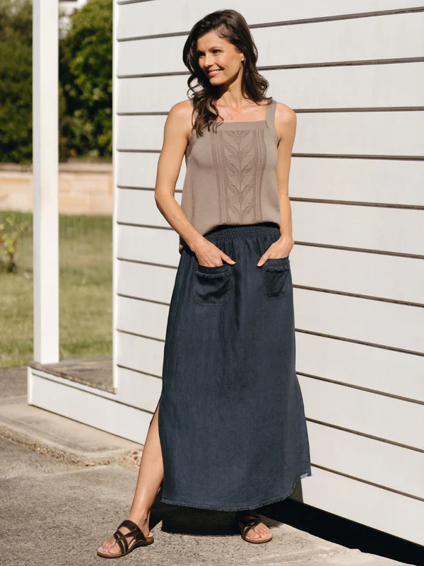 Adrift Merino Wool Knit Top Elm