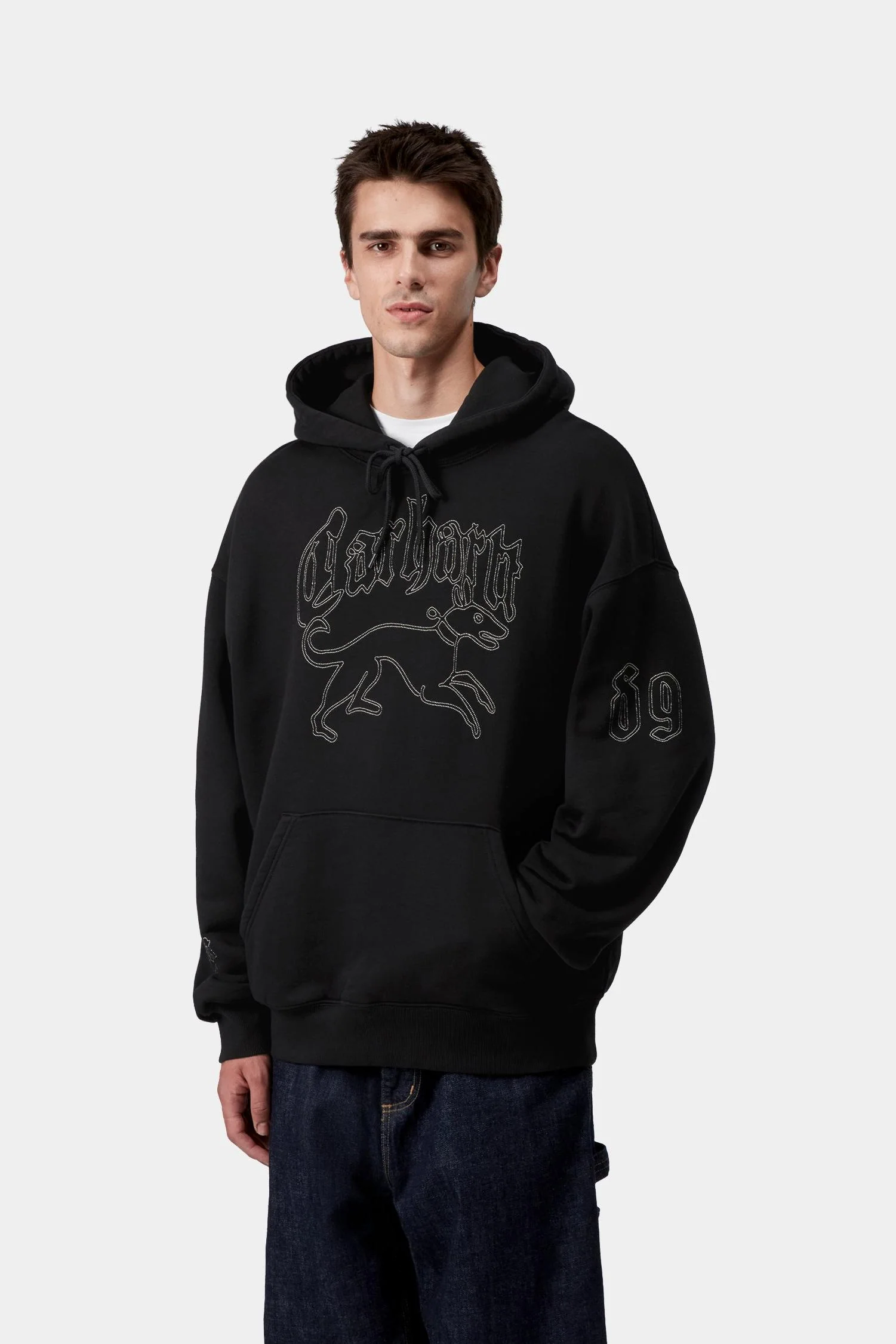 Hooded Hackwork Sweatshirt