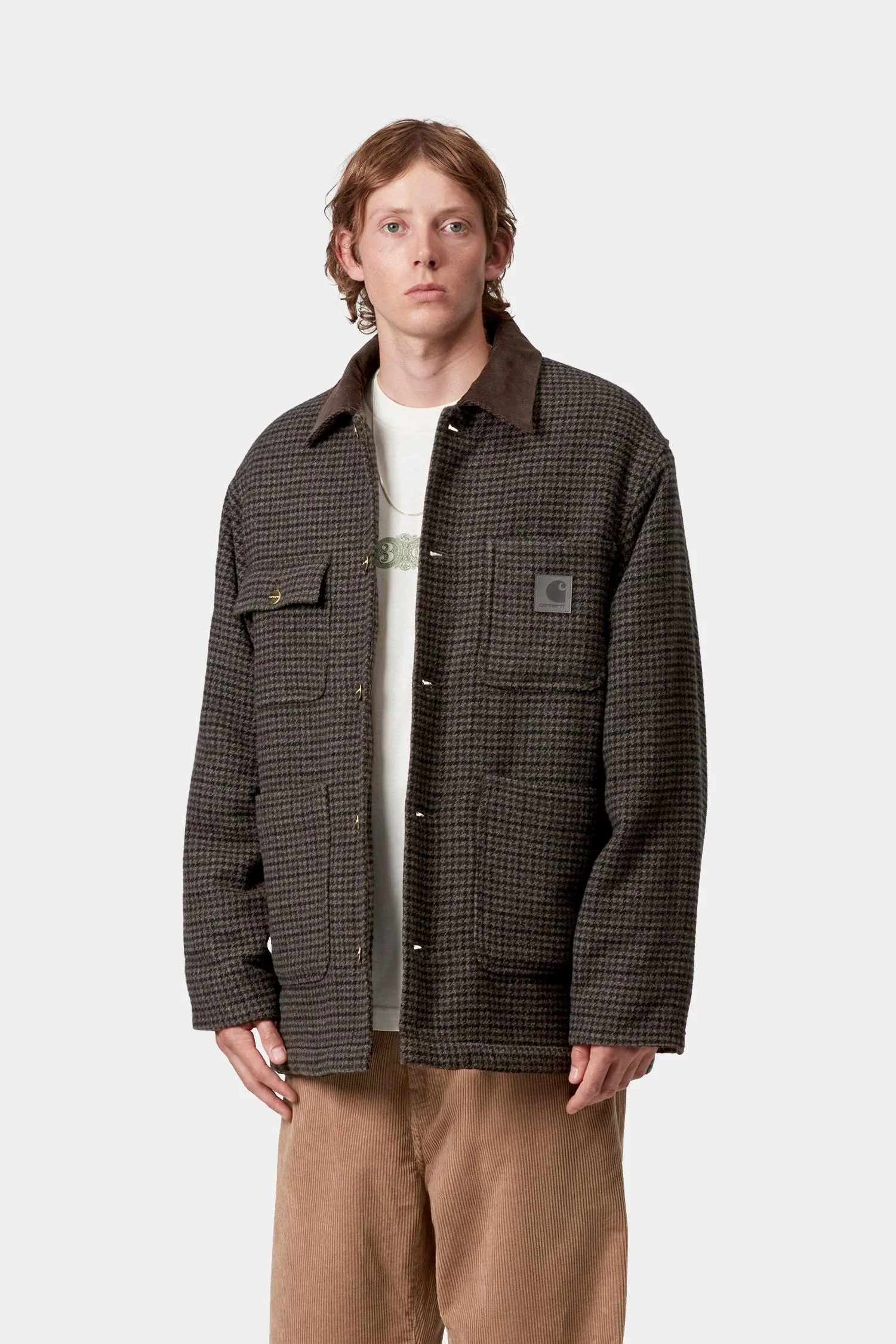 Lowis Houndstooth Chore Coat