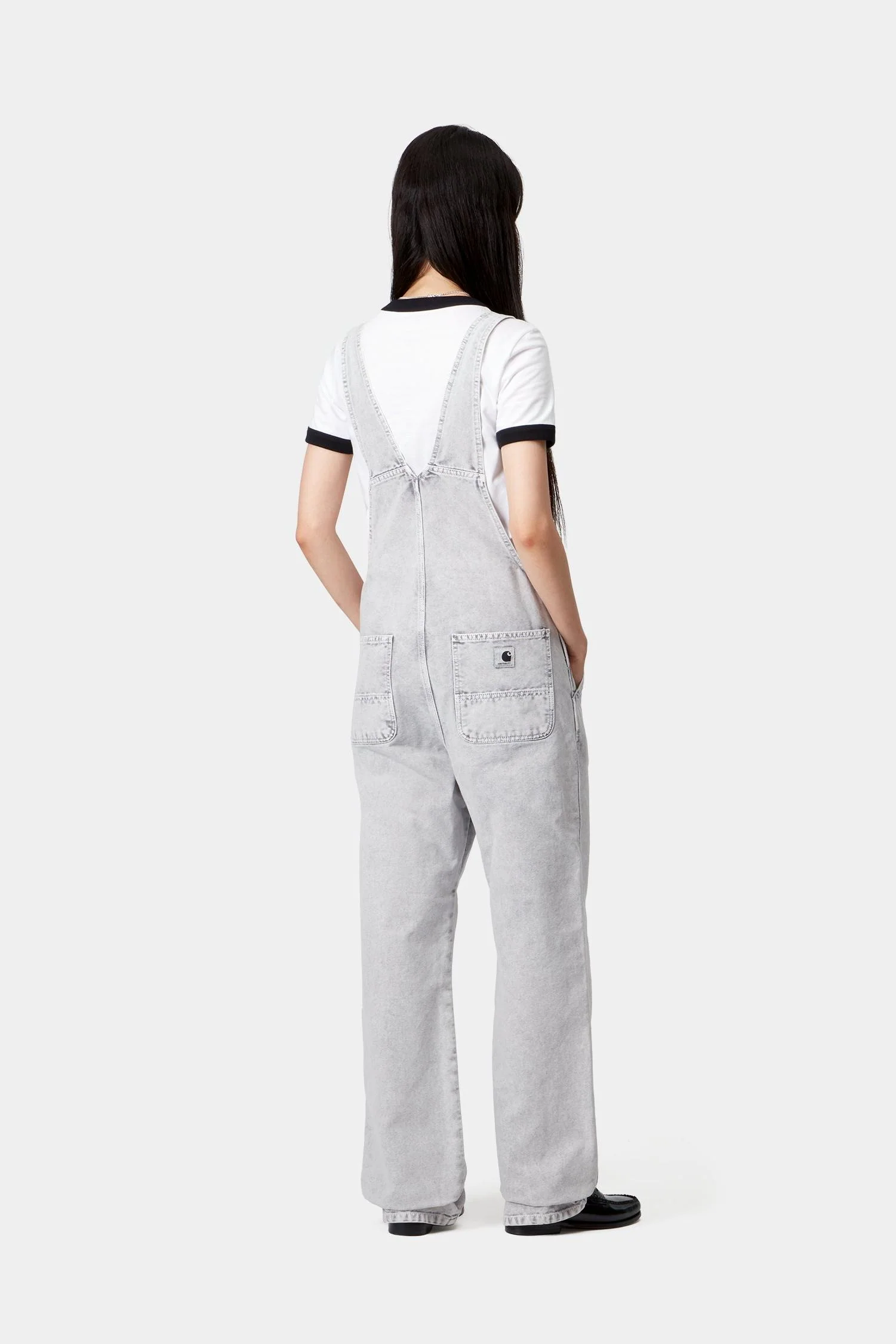 Women’s Bib Overall Straight - Chalk Wash