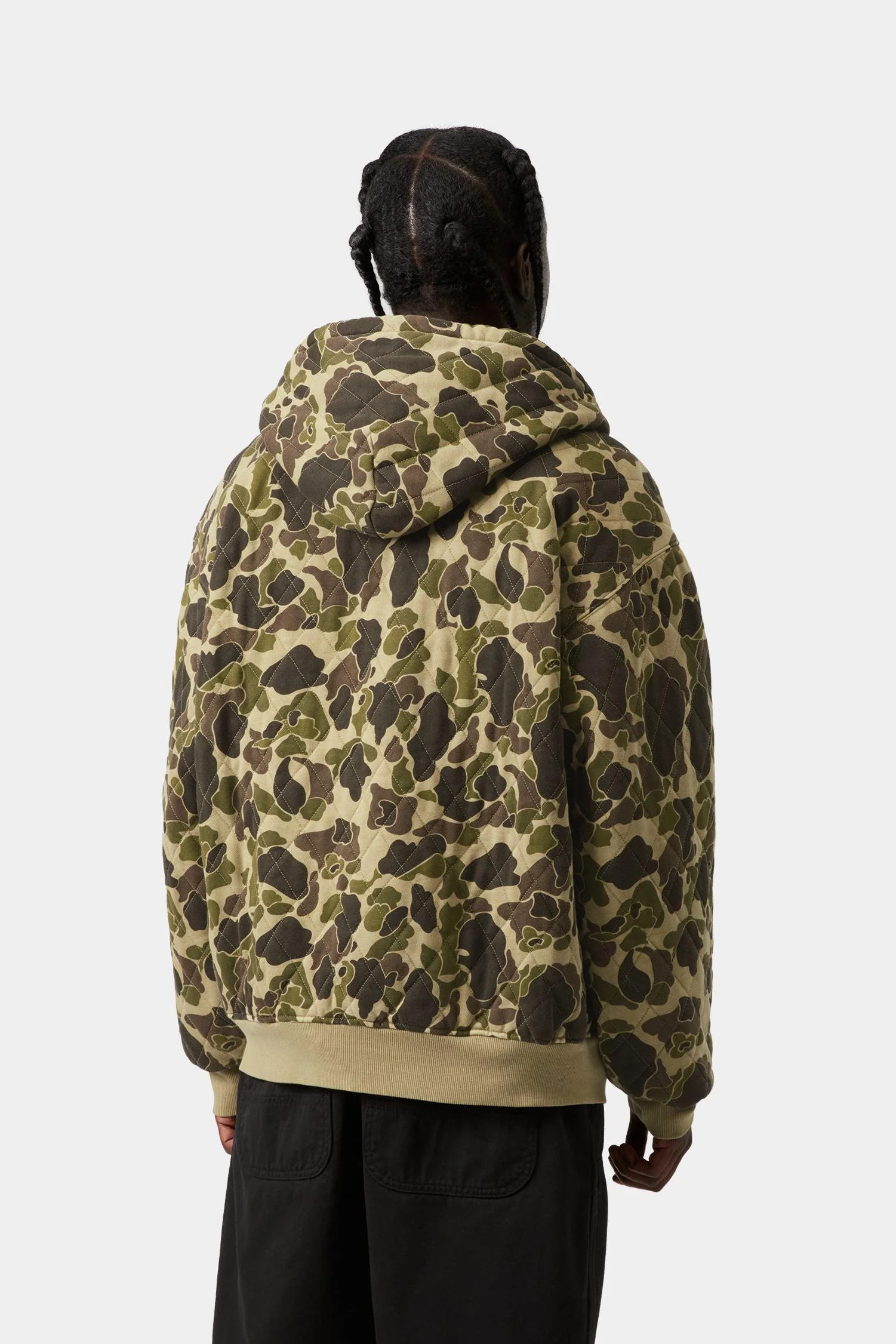 Hooded Vista Quilted Sweat Jacket