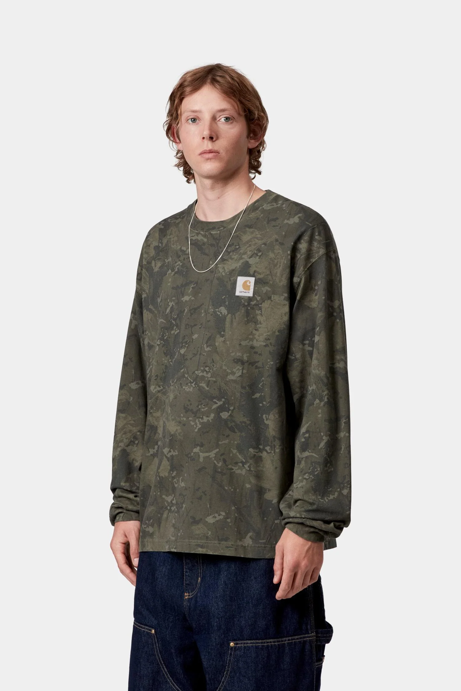 Long Sleeve Camo Combi T-Shirt