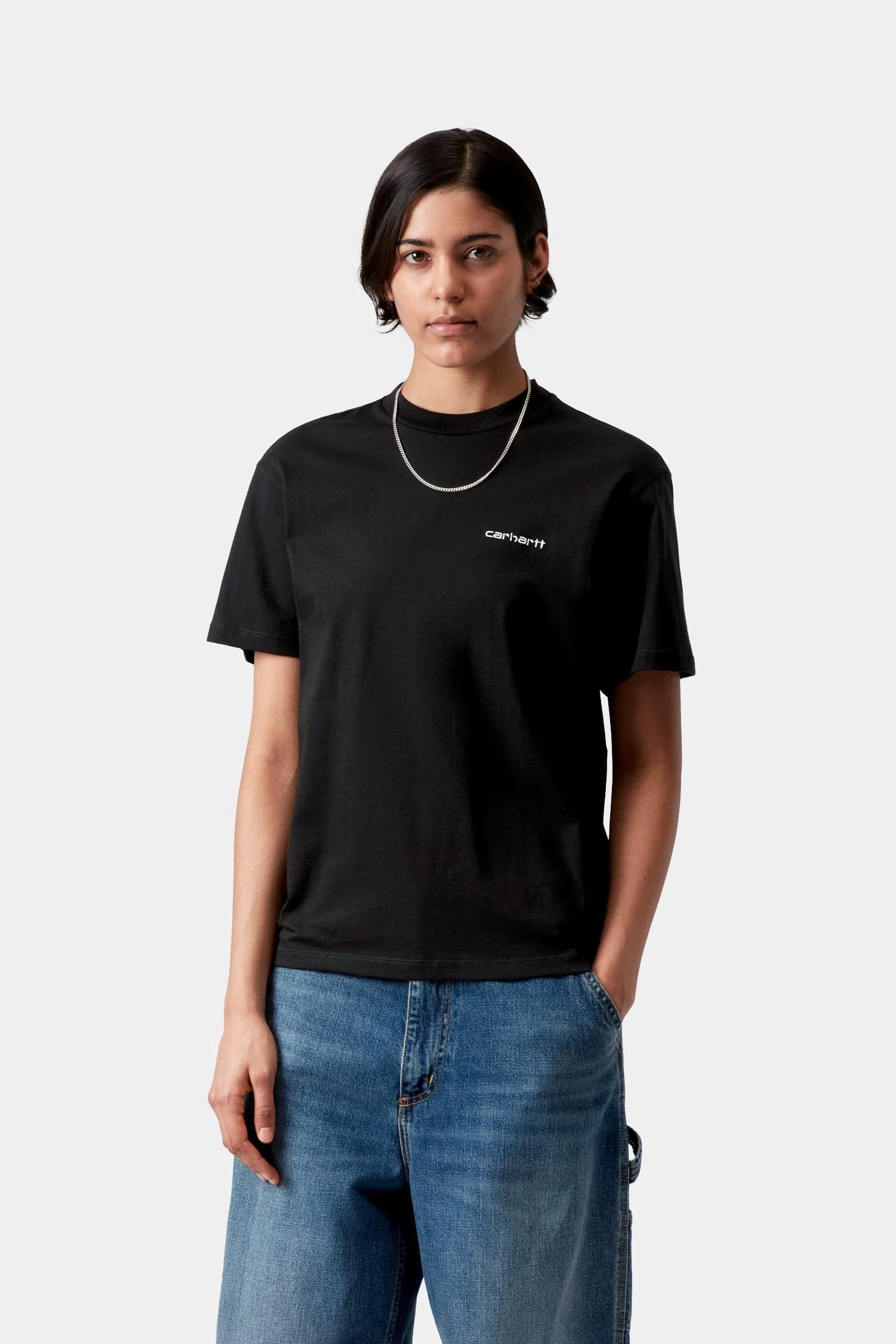 Women's Script Embroidery T-Shirt