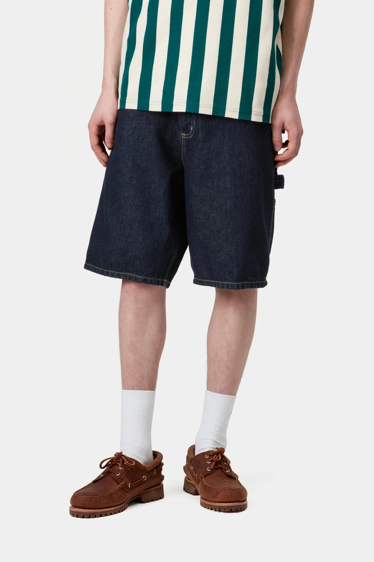 Single Knee Short - Denim