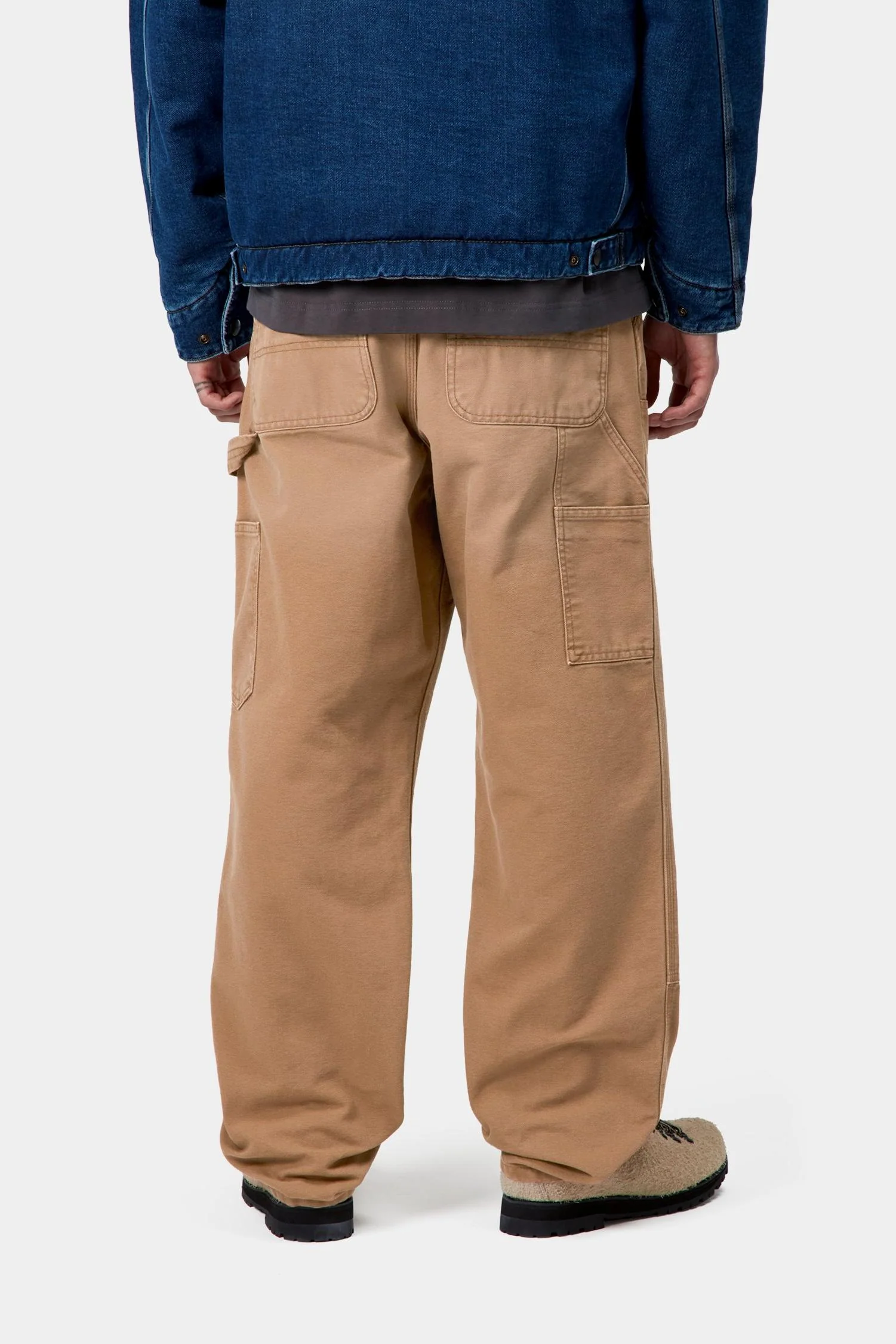 Double Knee Pant - Stone Canvas