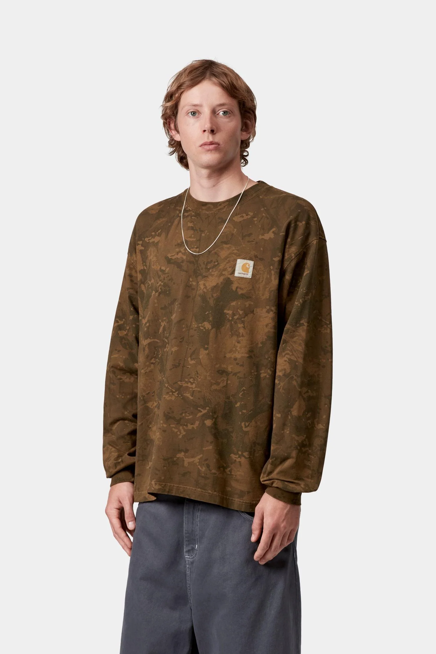 Long Sleeve Camo Combi T-Shirt