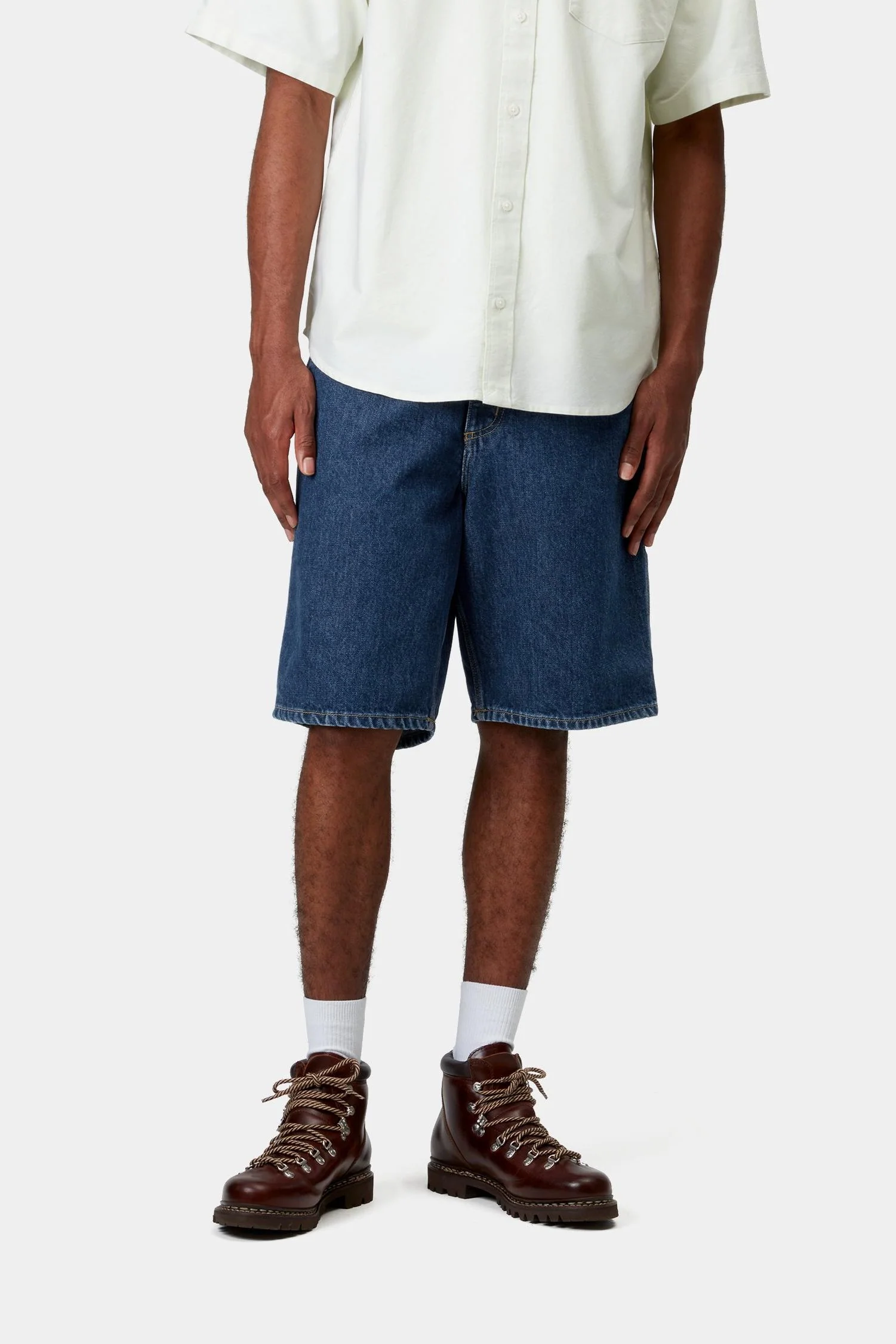 Single Knee Short - Denim