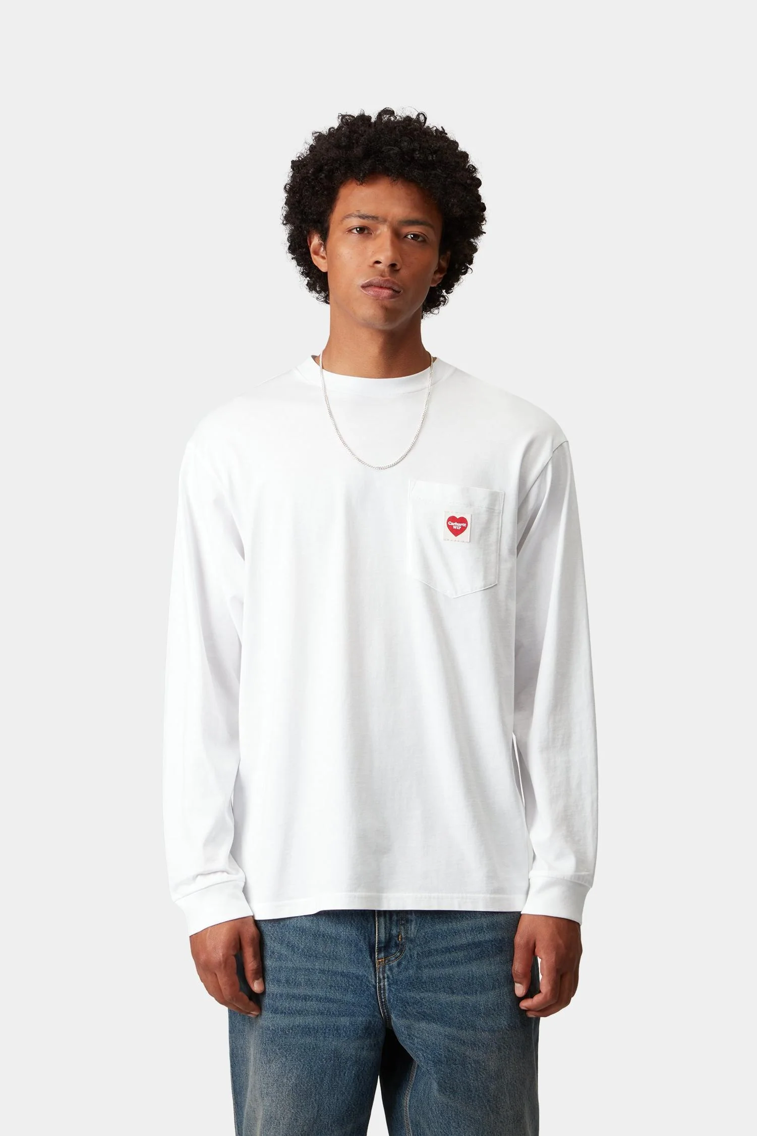 Long Sleeve Pocket Heart T-Shirt