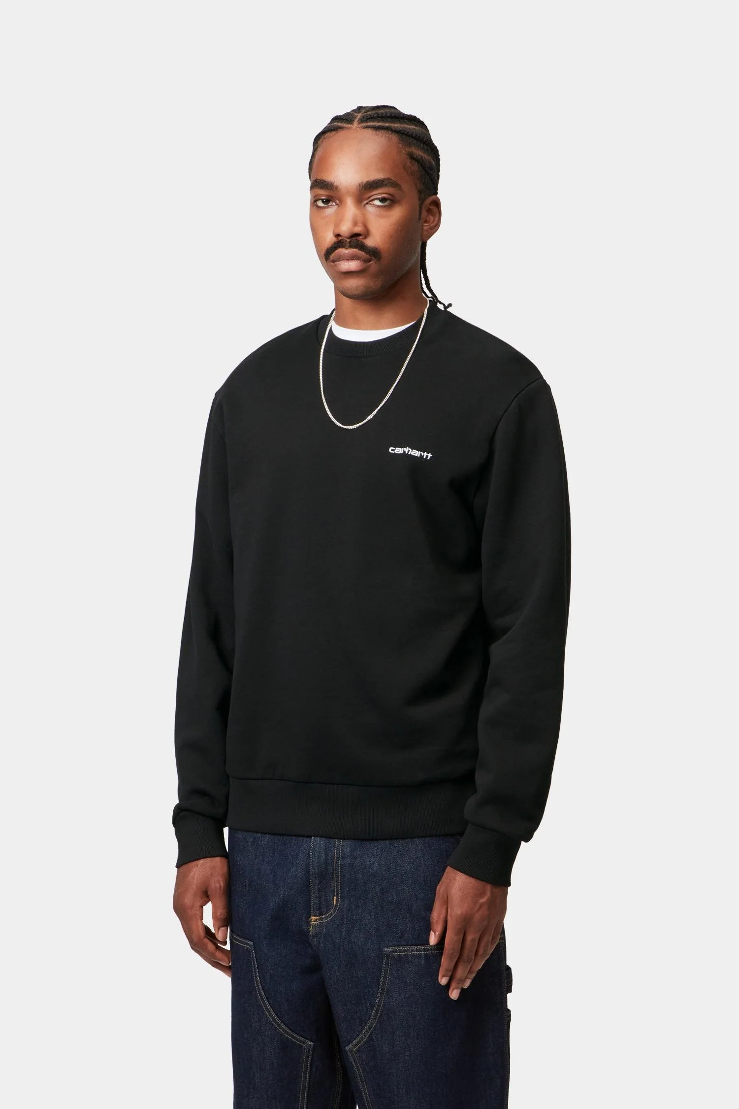 Script Embroidery Sweatshirt