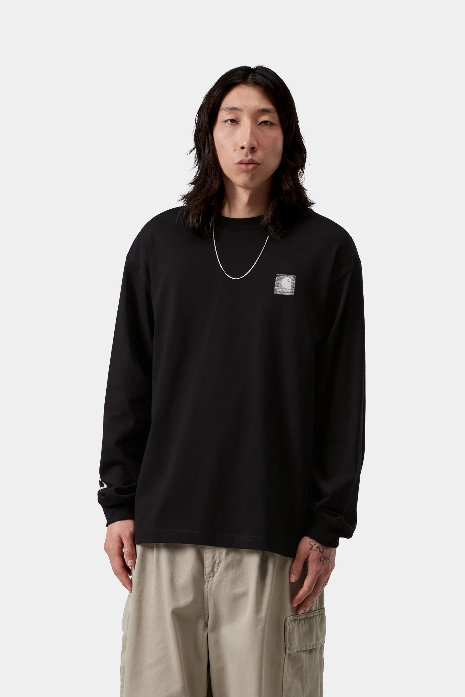 Long Sleeve Archive Script T-Shirt