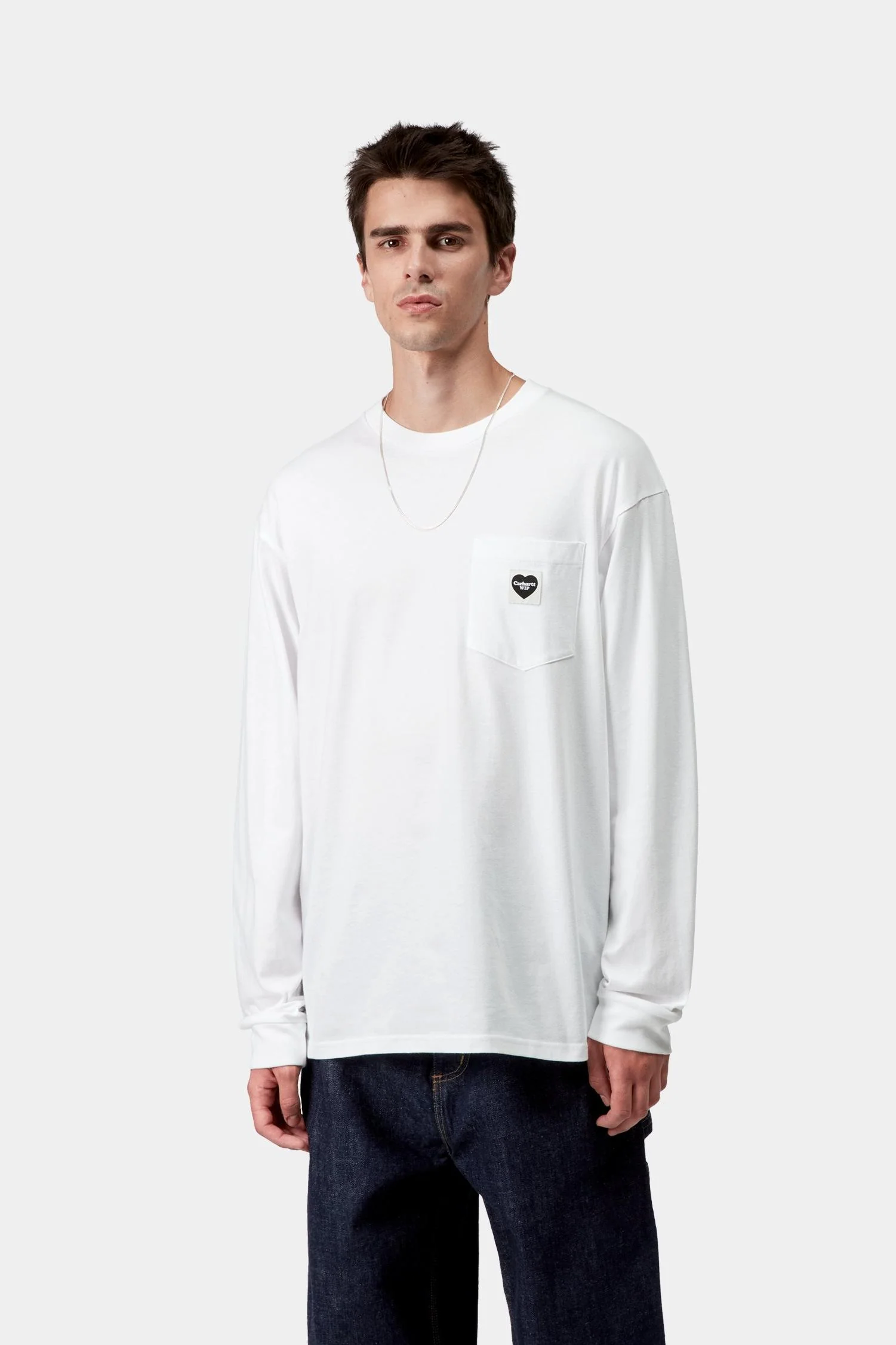 Long Sleeve Pocket Heart T-Shirt