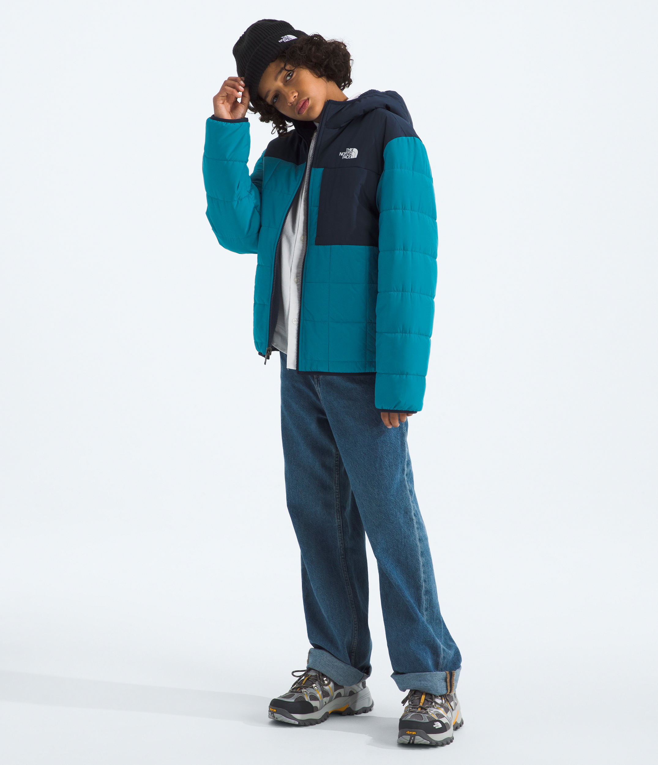 Boys’ Reversible Shasta Full-Zip Hooded Jacket
