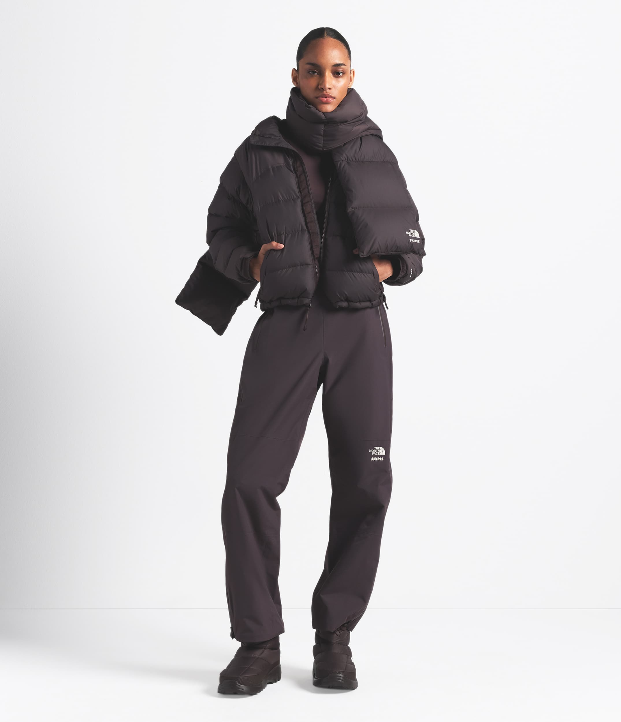 The North Face X SKIMS Nuptse Scarf