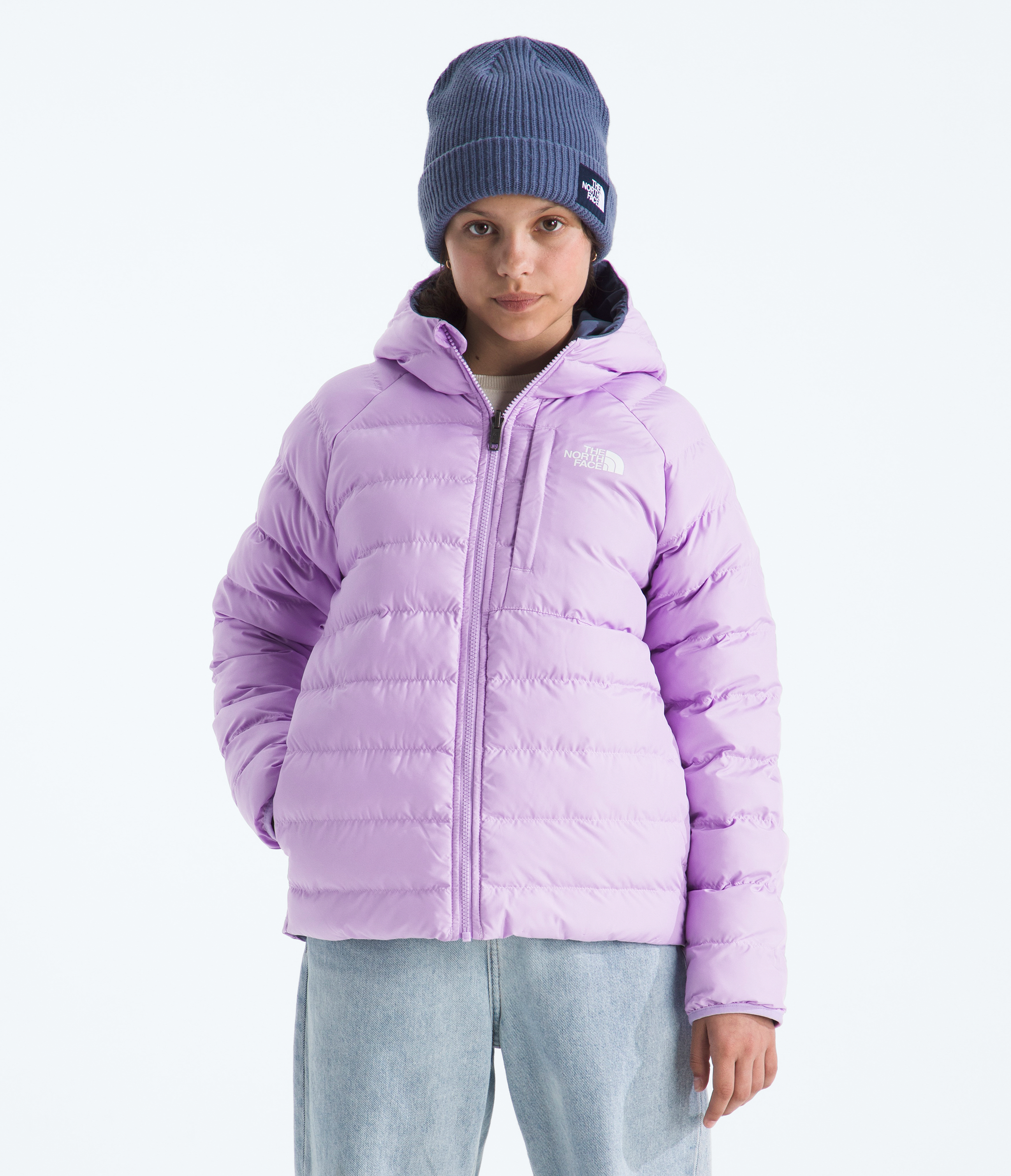 Girls’ Reversible Perrito Hooded Jacket