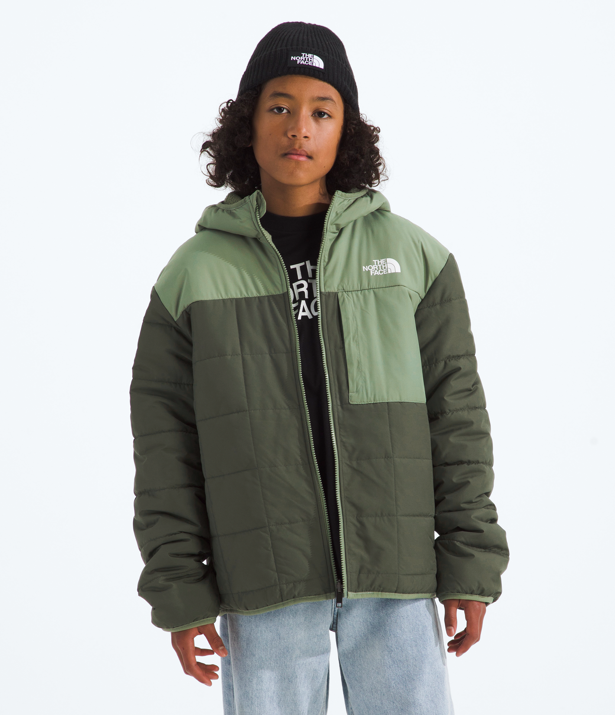 Boys’ Reversible Shasta Full-Zip Hooded Jacket