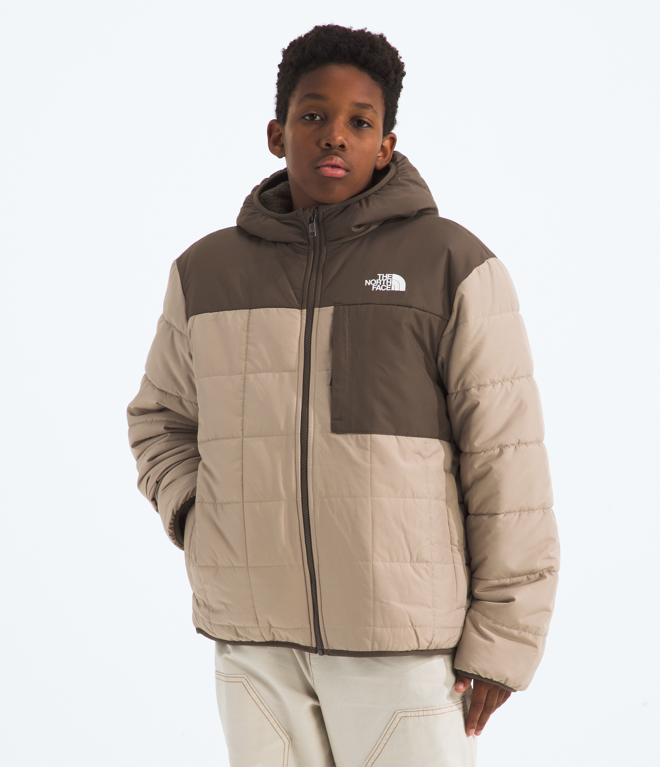 Boys’ Reversible Shasta Full-Zip Hooded Jacket