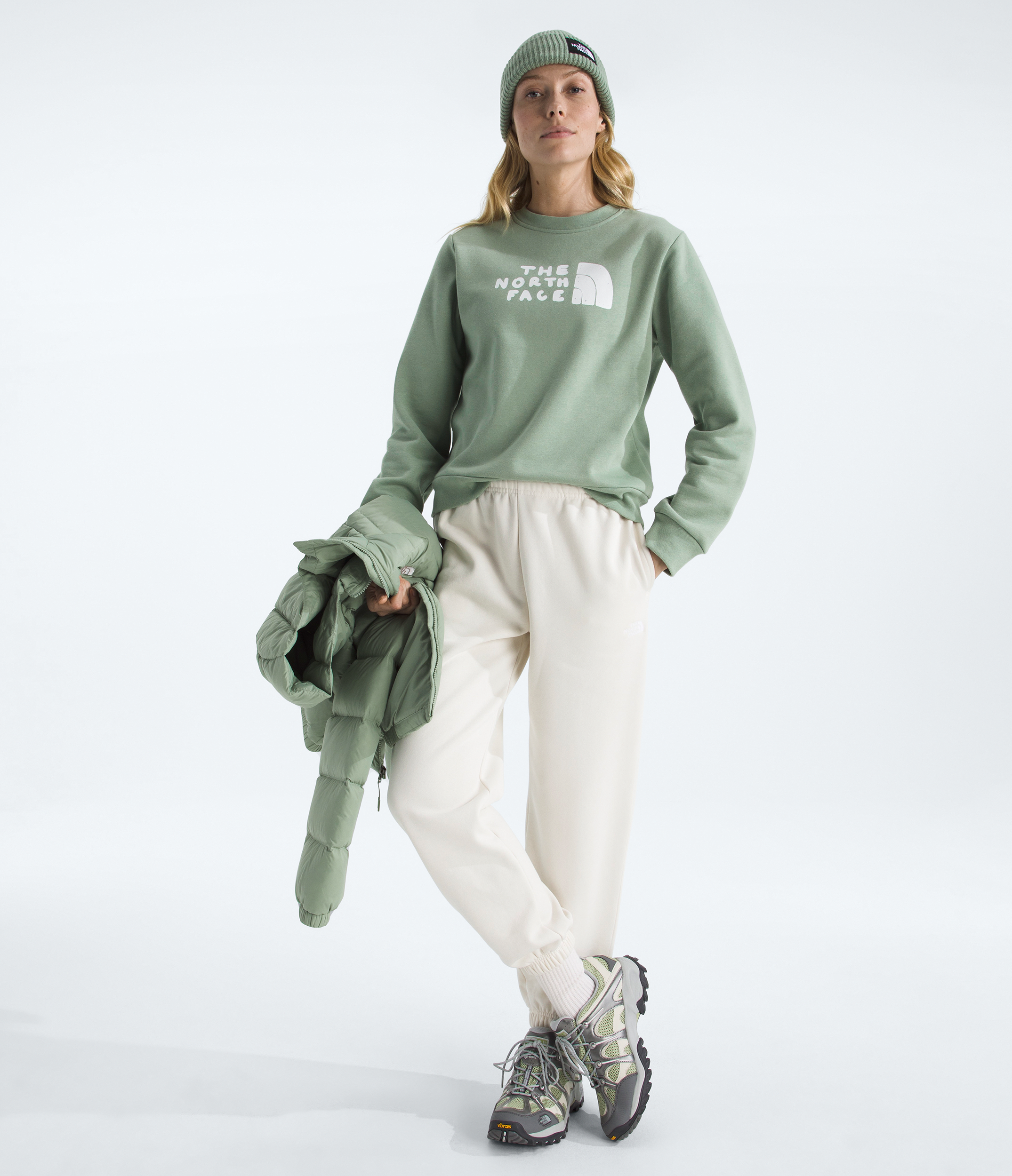 Women’s Evolution Sketch Logo Half Dome Crew—Graphic