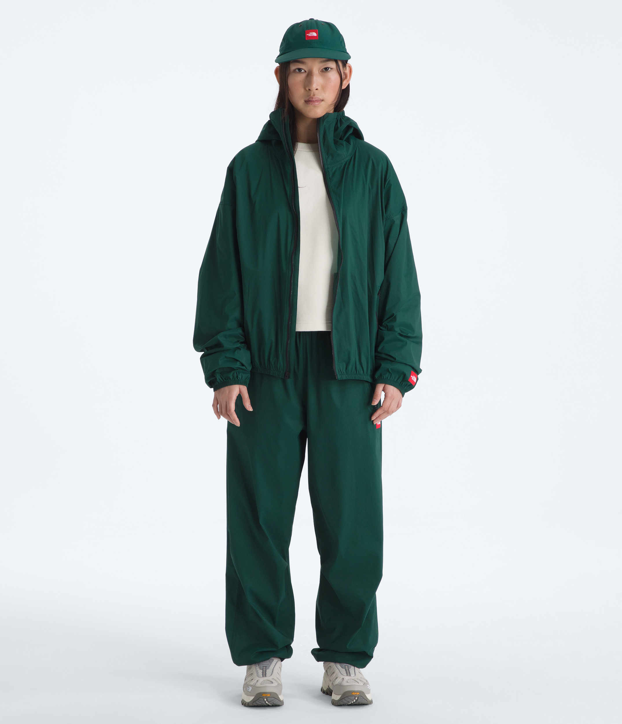 Men’s TNF™ Red Box Packable Hooded Wind Jacket